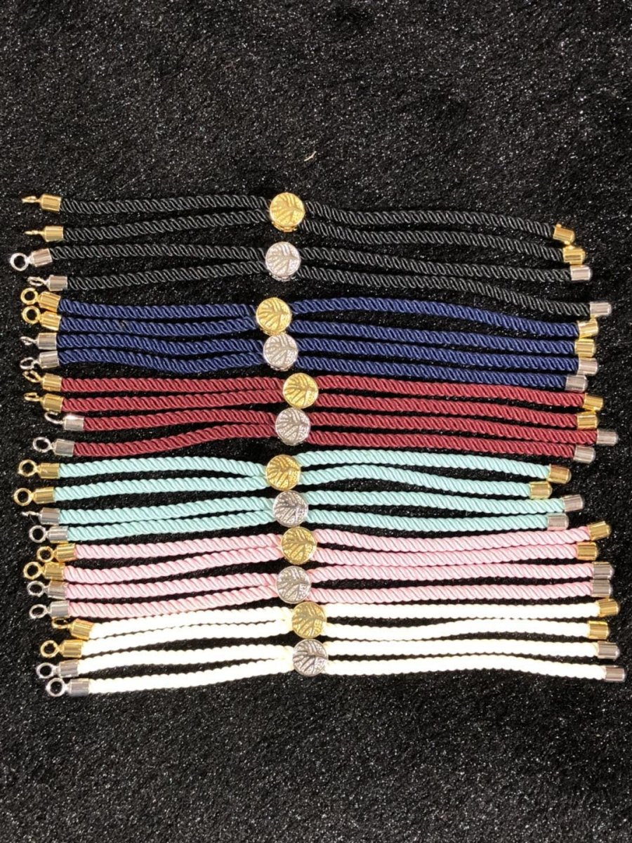 Half Finished Adjustable Cord Bracelet with Jump Rings, Semi Finished Friendship Bracelet | SP-048-054