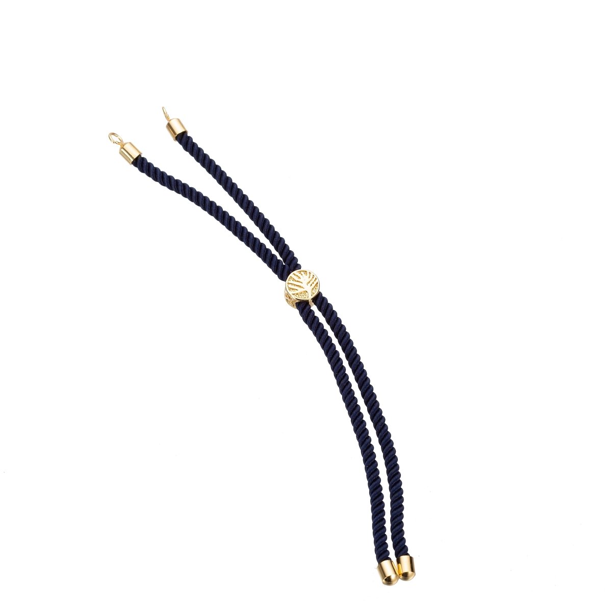 Half Finished Adjustable Cord Bracelet with Jump Rings, Semi Finished Friendship Bracelet | SP-048-054