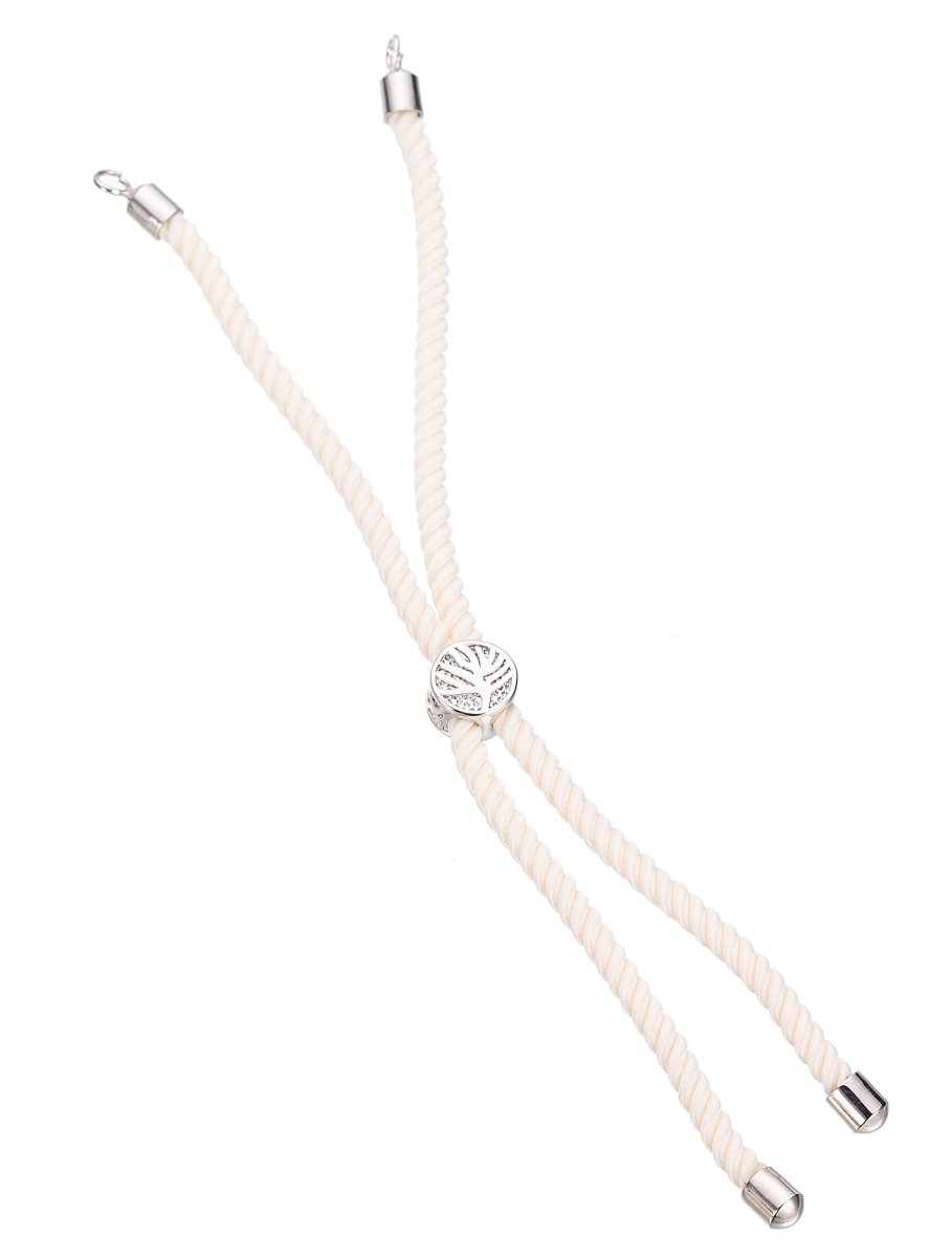Half Finished Adjustable Cord Bracelet with Jump Rings, Semi Finished Friendship Bracelet | SP-048-054