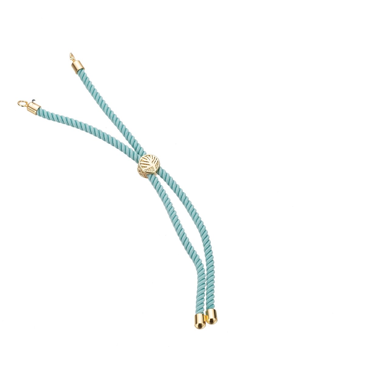 Half Finished Adjustable Cord Bracelet with Jump Rings, Semi Finished Friendship Bracelet | SP-048-054