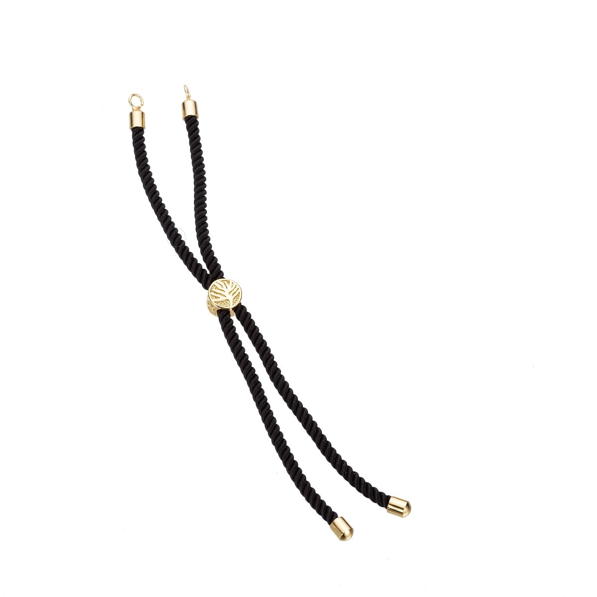 Half Finished Adjustable Cord Bracelet with Jump Rings, Semi Finished Friendship Bracelet | SP-048-054