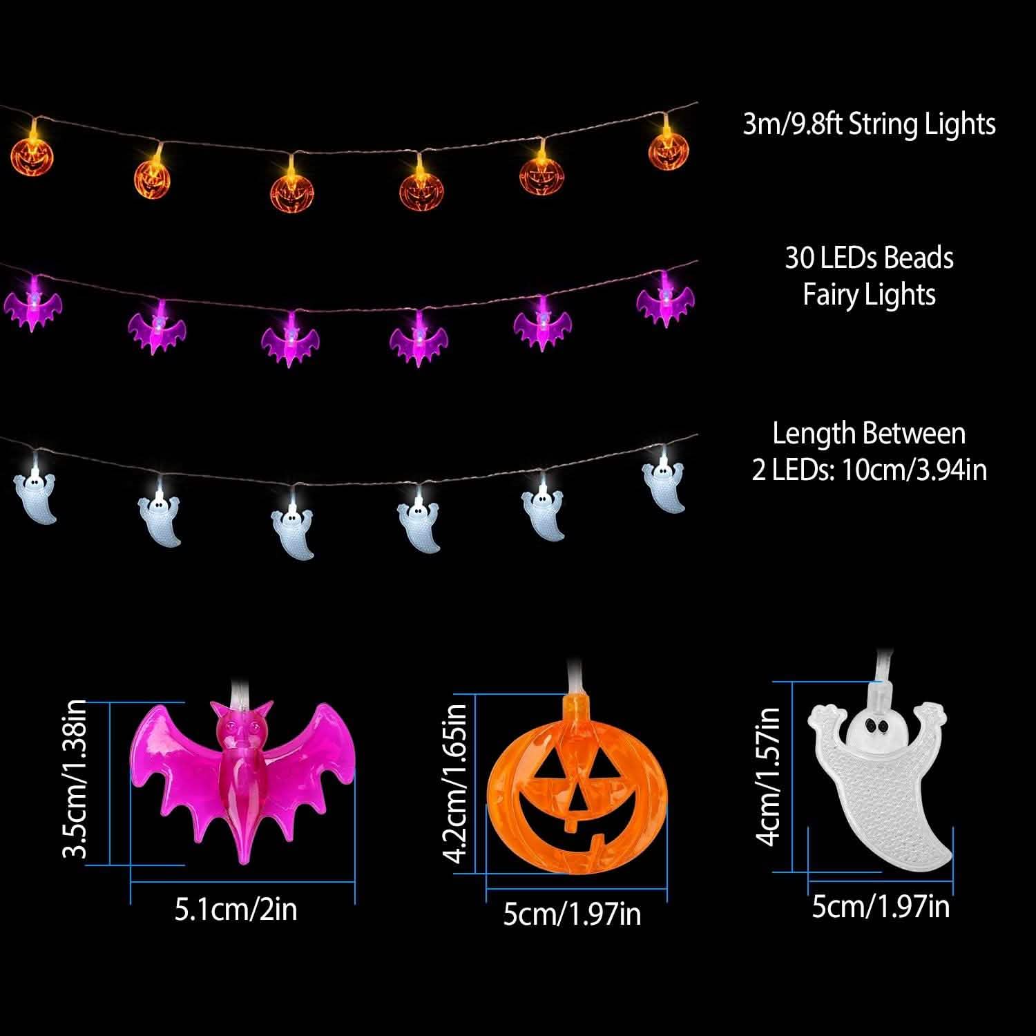 Halloween 30 LED String Lights