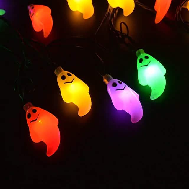 Guirlande Lumineuse LED Fantôme Mignon d'Halloween pour Rembourrage