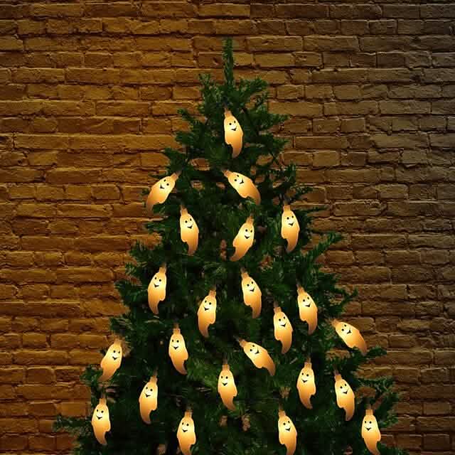 Guirlande Lumineuse LED Fantôme Mignon d'Halloween pour Rembourrage
