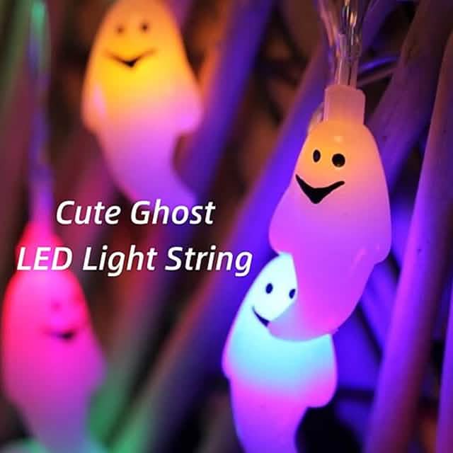 Guirlande Lumineuse LED Fantôme Mignon d'Halloween pour Rembourrage