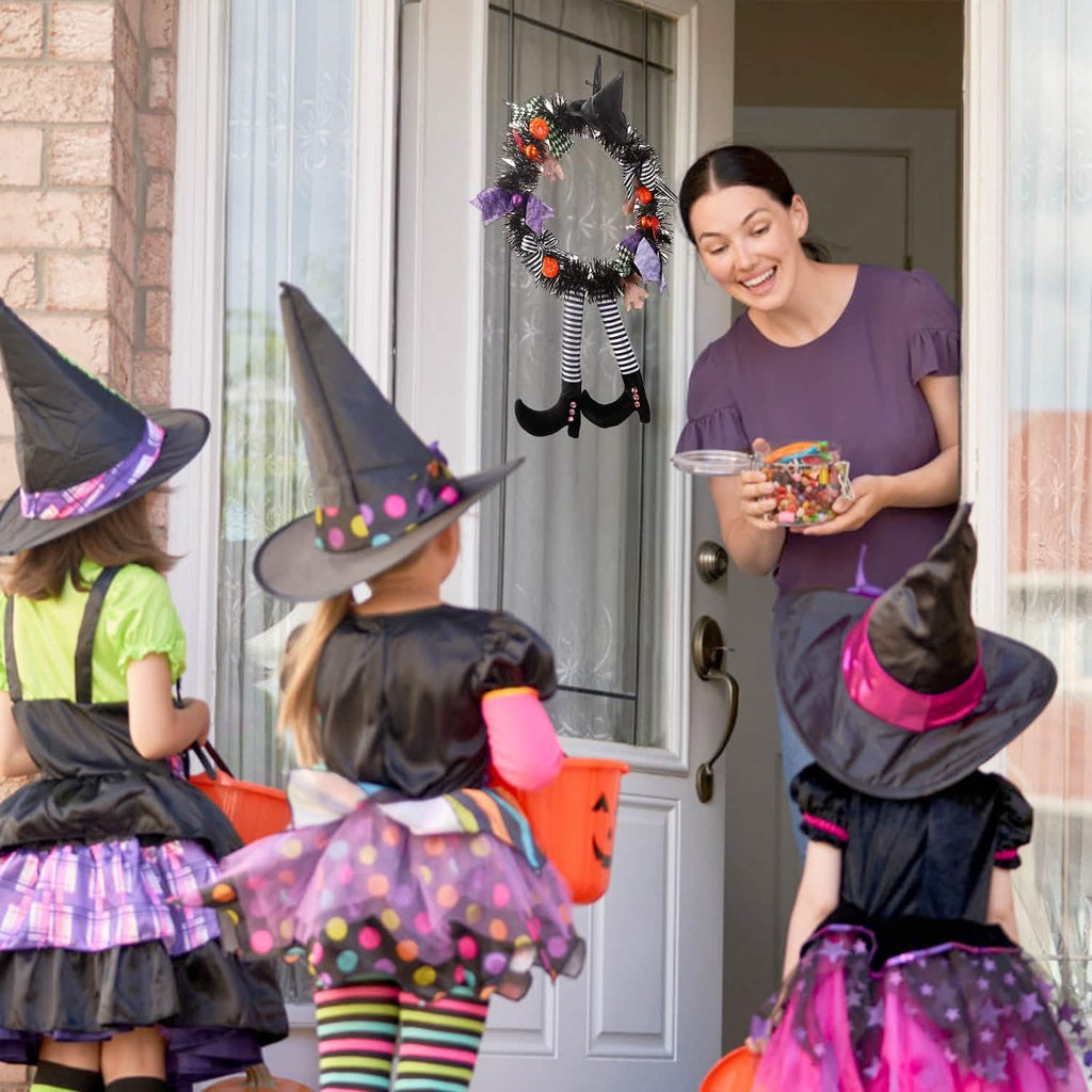 ハロウィン ウィッチリース かぼちゃ飾り