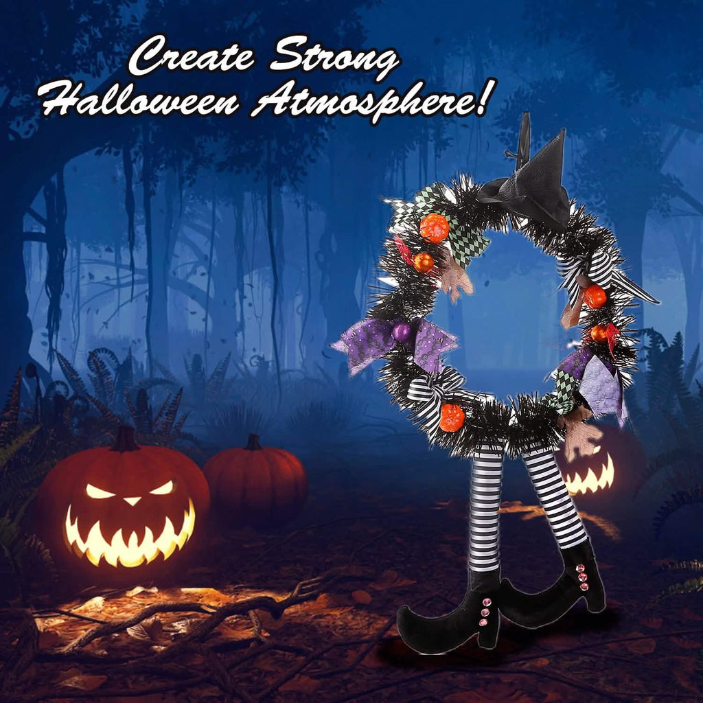 ハロウィン ウィッチリース かぼちゃ飾り