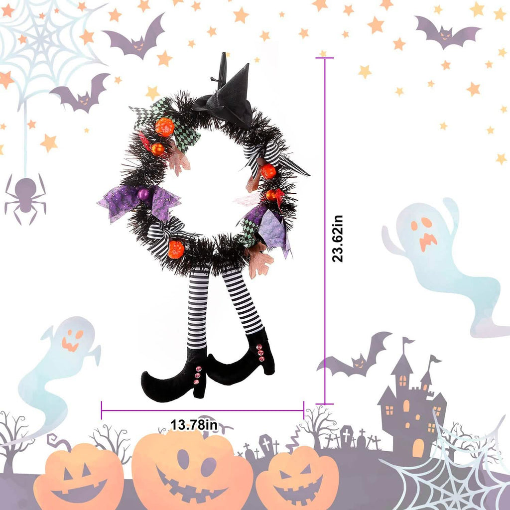 ハロウィン ウィッチリース かぼちゃ飾り