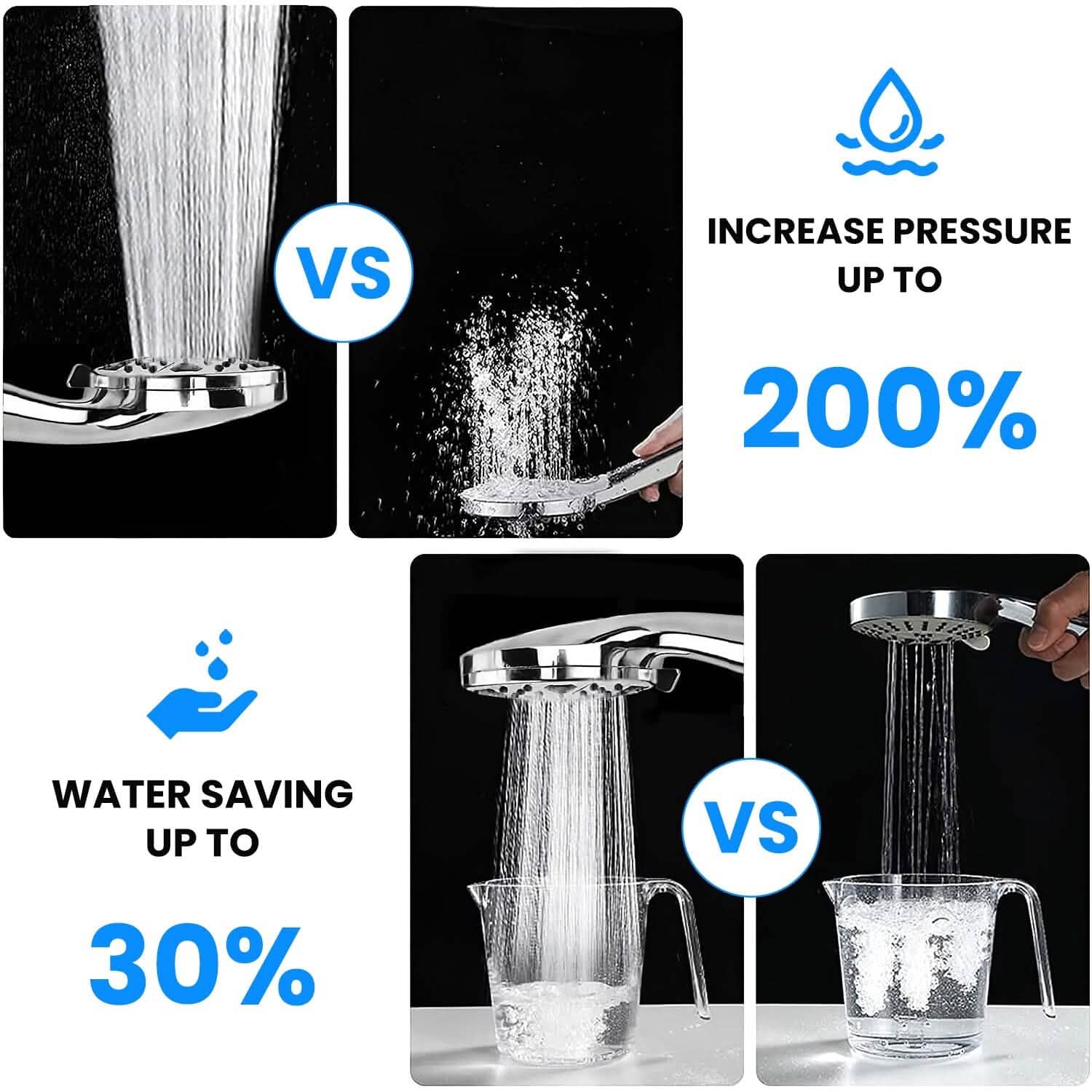 Handheld Filtered High Pressure Shower Head