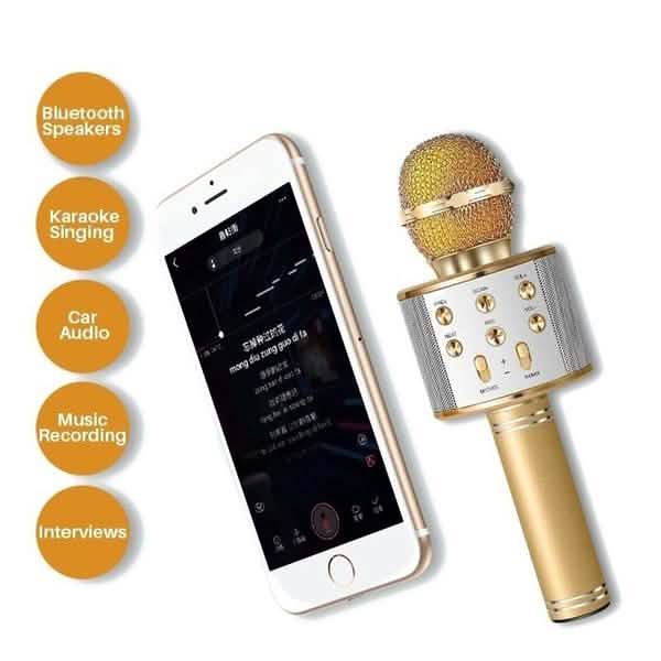 Karaoke Handheld Wireless Bluetooth Microphone