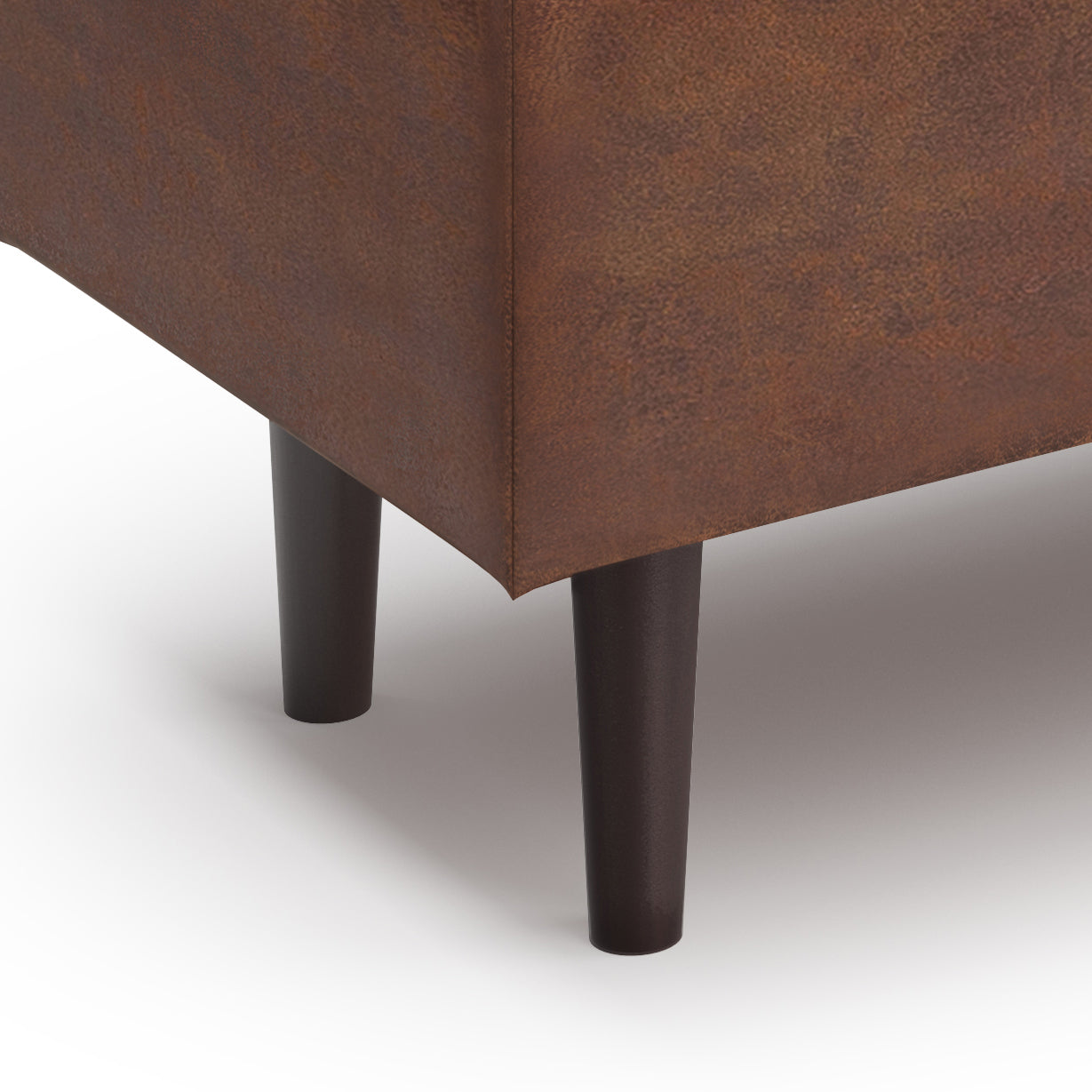 Shay 48 Inch Wide Mid-Century Rectangular Storage Ottoman