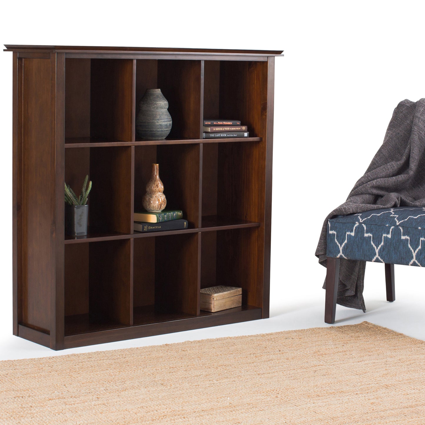 Artisan 9 Cube Bookcase and Storage Unit - Russet