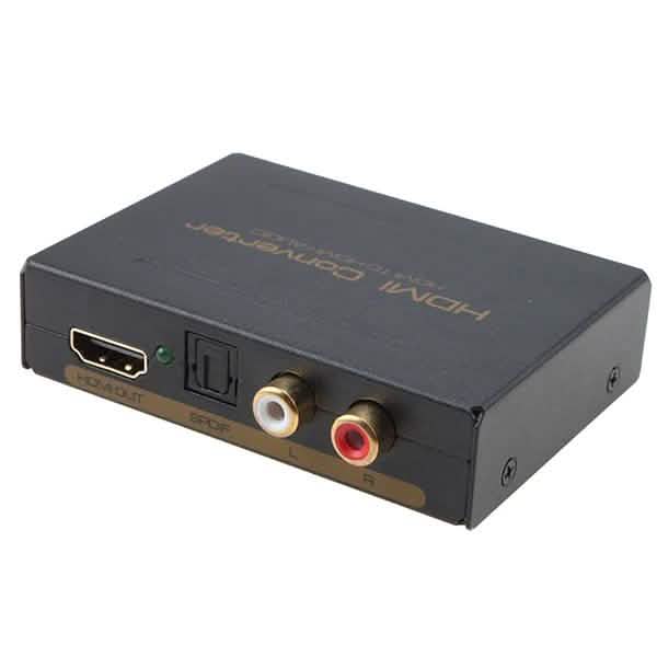 Extracteur audio HDMI vers HDMI + SPDIF + RCA G/D - Convertisseur