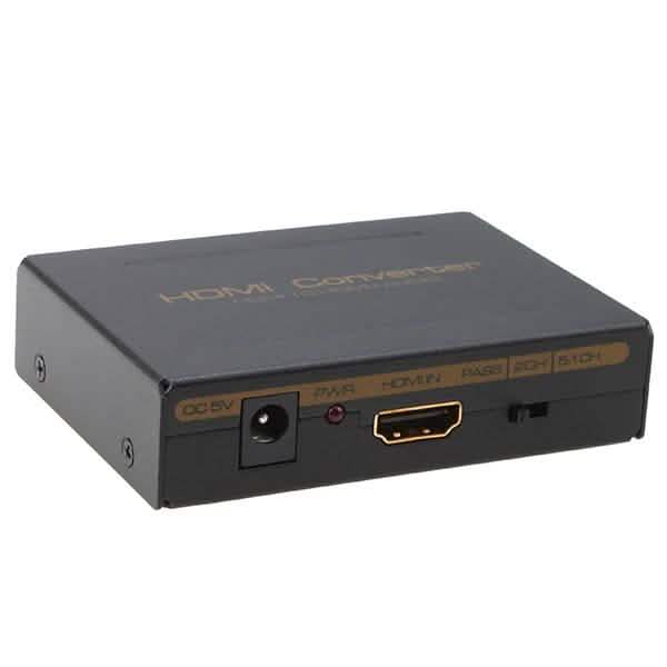 Extracteur audio HDMI vers HDMI + SPDIF + RCA G/D - Convertisseur