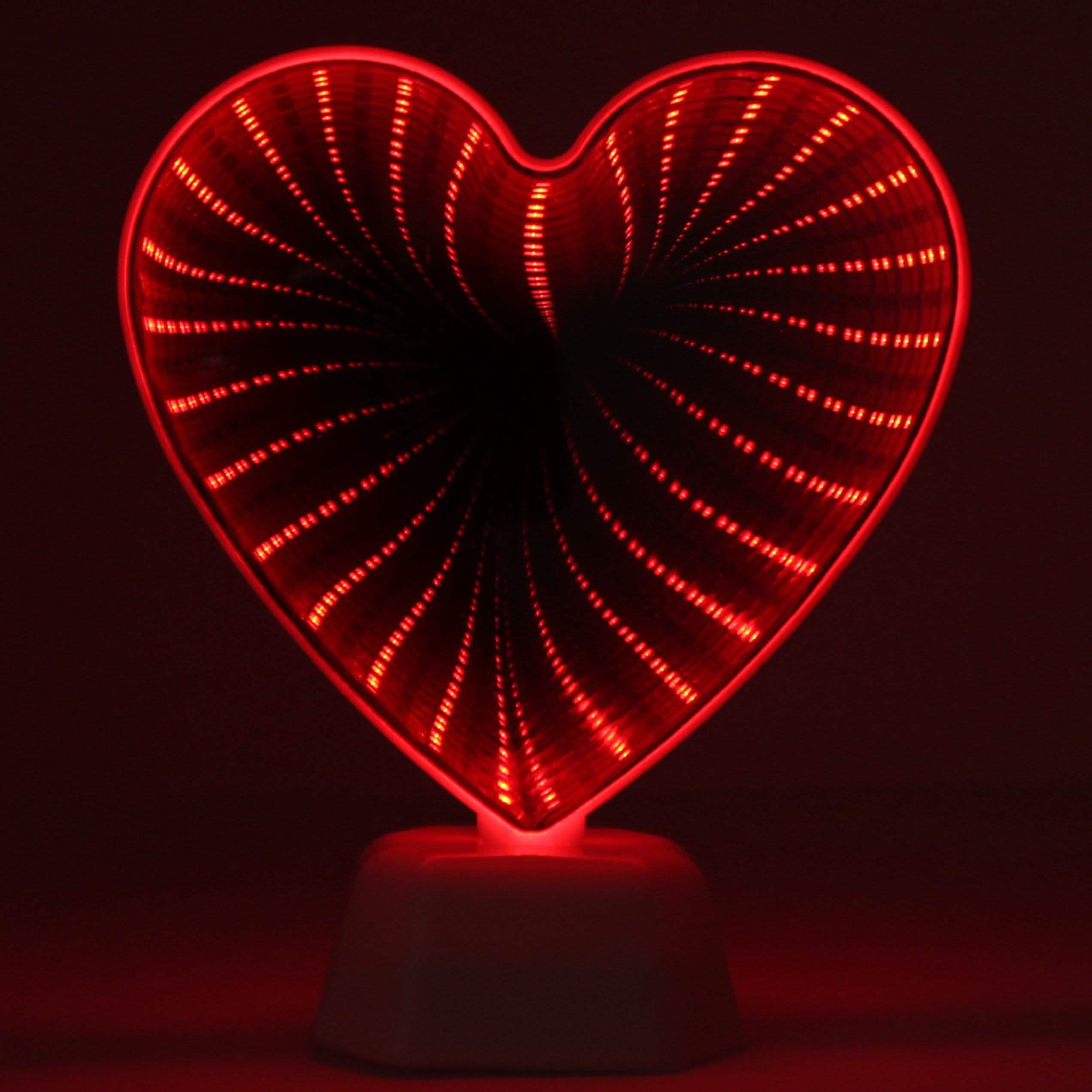 Hearth and Haven Laser Night Light Desktop Decorative Infinity Mirror