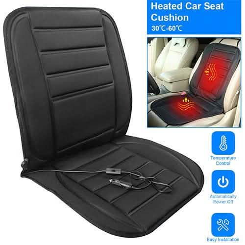 Heated Car Seat Cushion with Adjustable Temperature Controller