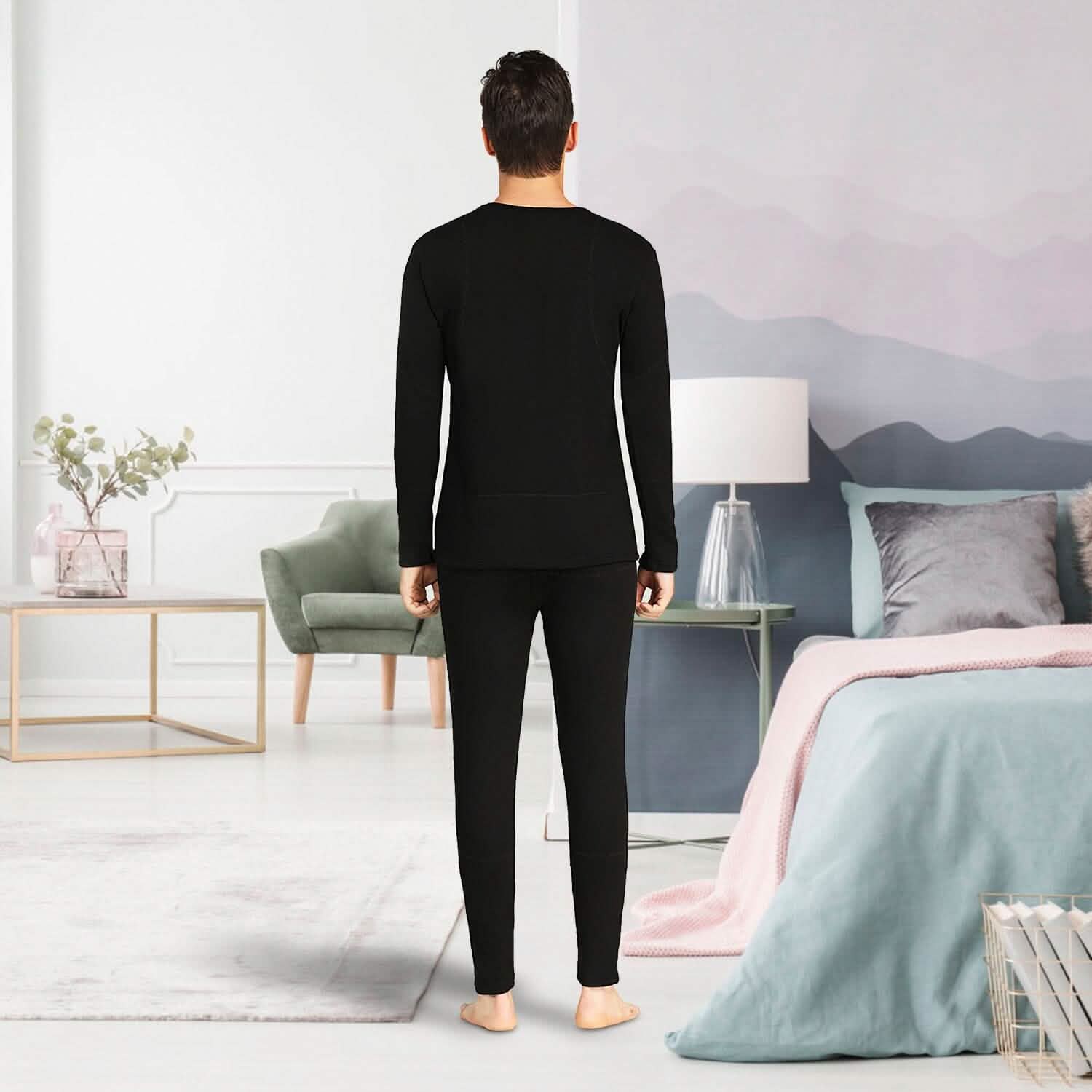 Heated Underwear Long Shirt and Pants Set