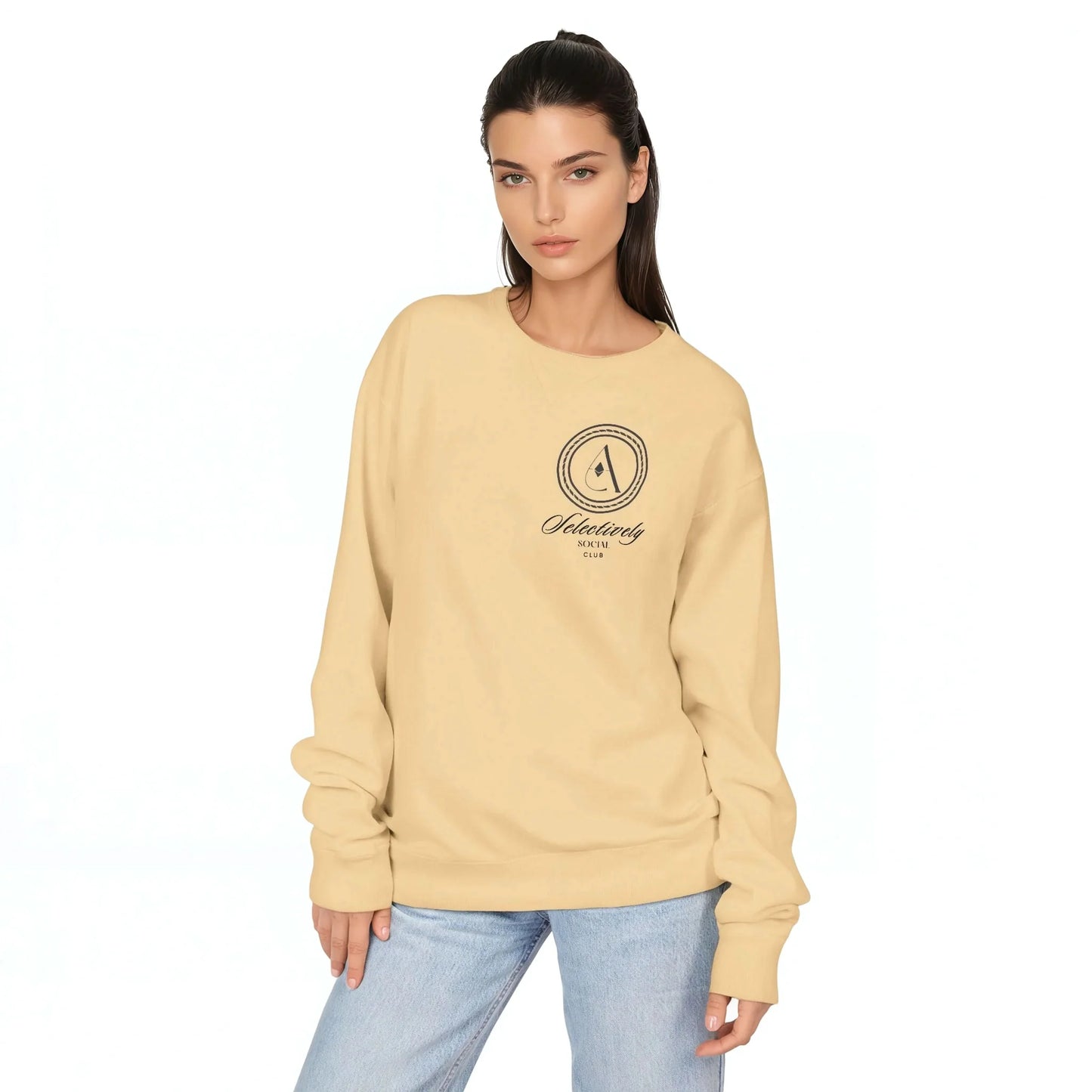 Heather Graphic Crewneck Sweatshirt