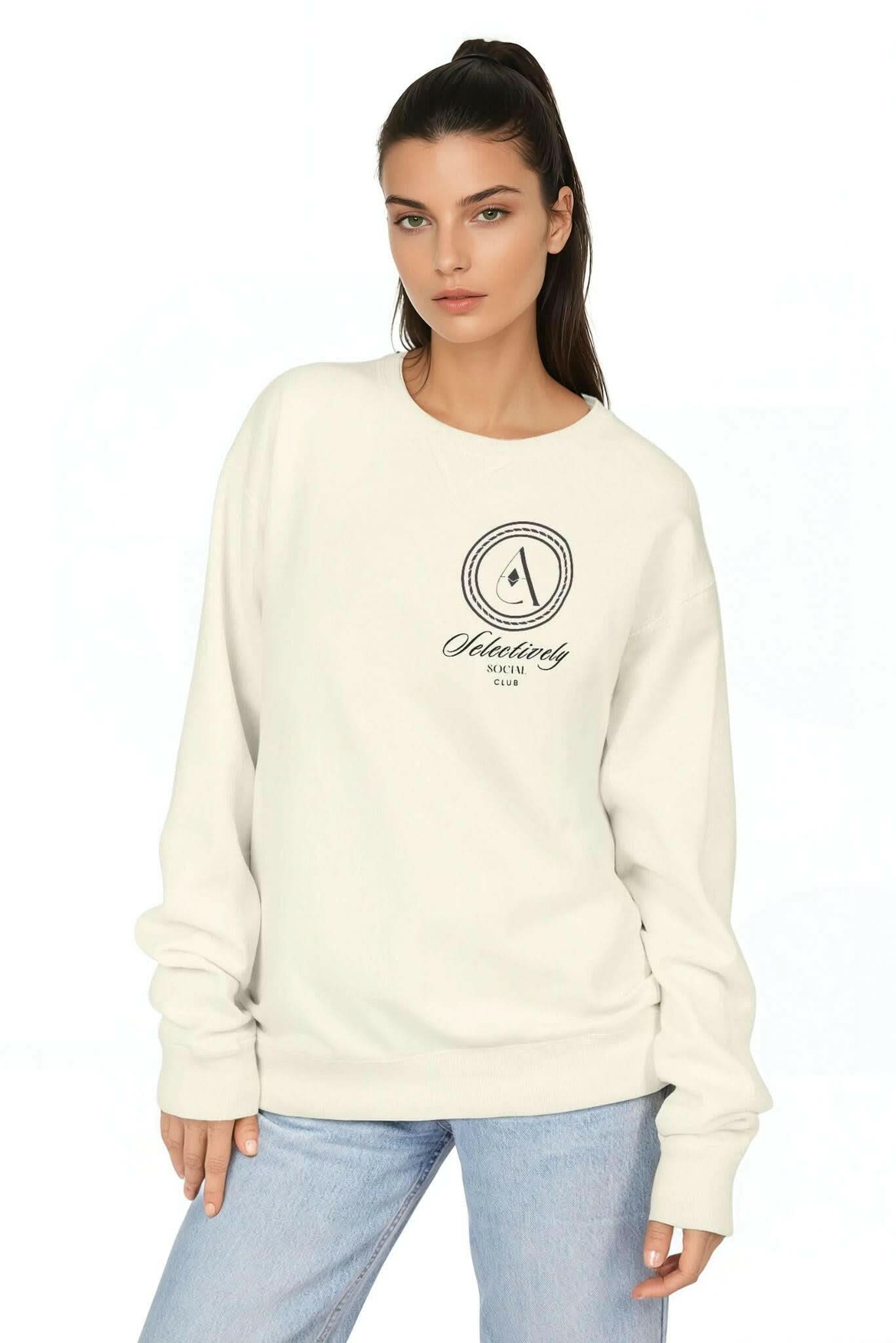 Heather Graphic Crewneck Sweatshirt