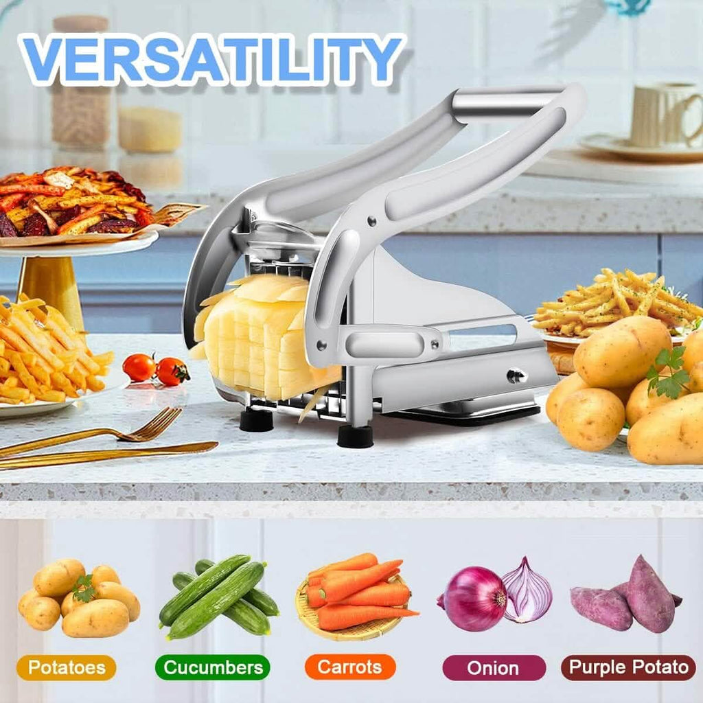 Coupe-frites professionnel en acier inoxydable