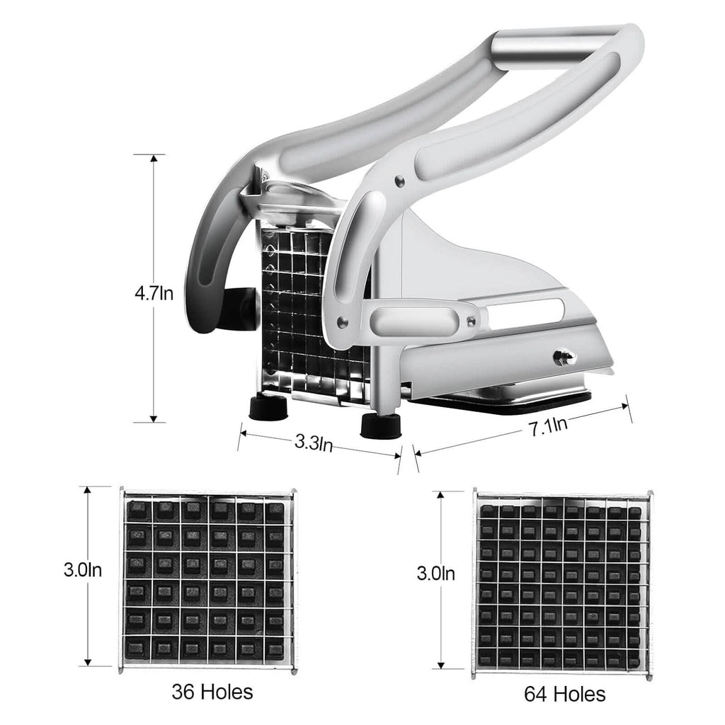 Coupe-frites professionnel en acier inoxydable