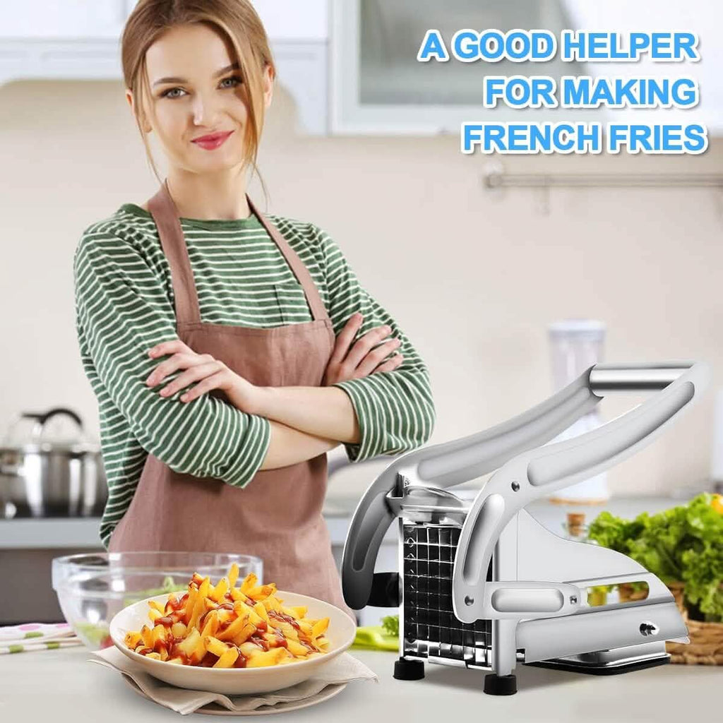 Coupe-frites professionnel en acier inoxydable