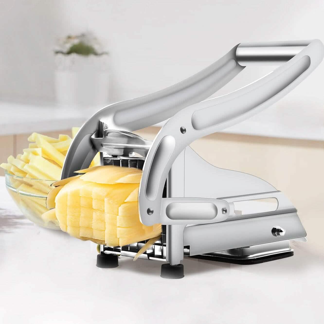 Coupe-frites professionnel en acier inoxydable