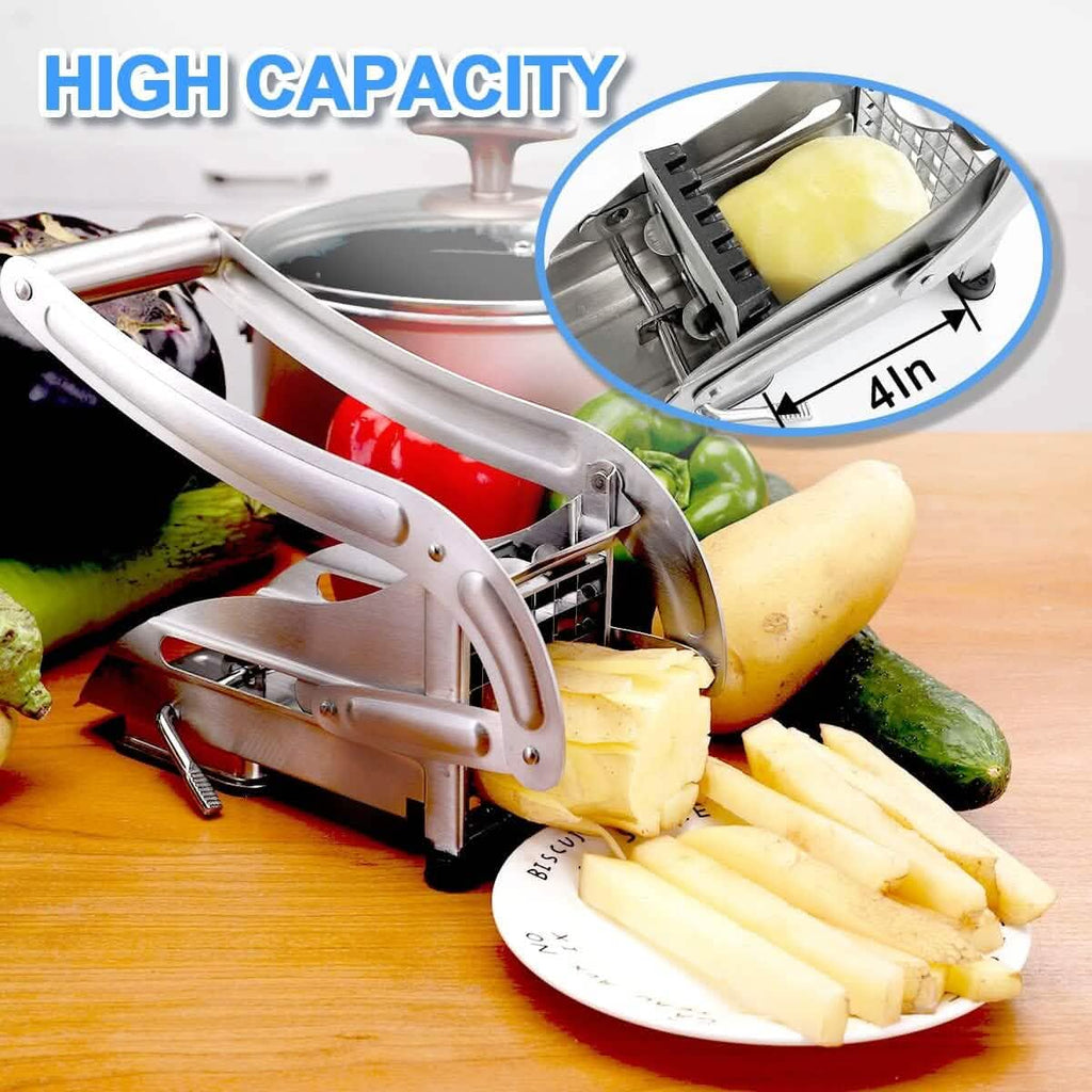 Coupe-frites professionnel en acier inoxydable