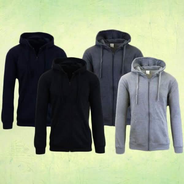 Cochon lourd Doublure polaire zippée ou sweat à capuche - Taille XXXL