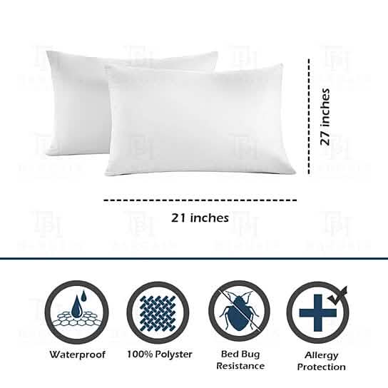 Protège-matelas en vinyle zippé imperméable et anti-punaises de lit, poids lourd