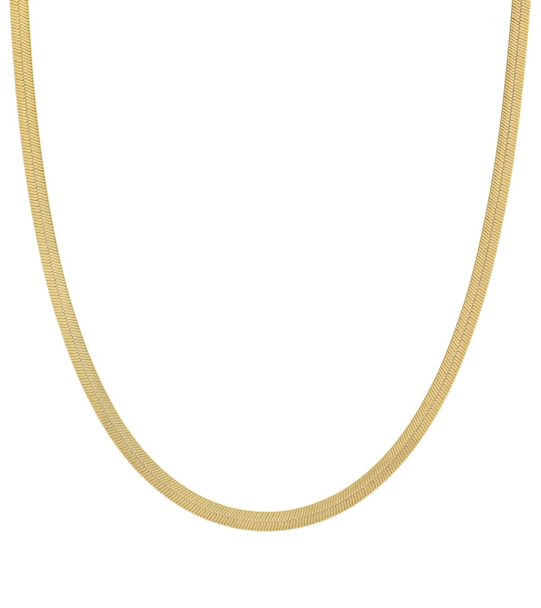 Herringbone Chain Necklace | 18K Gold Filled Herringbone Chain, Layered Necklace, Flat Snake Chain, Skinny Gold Chain Everyday Wear | Stainless Steel, Gold Filled 3mm 4mm | WA-930 to WA-936