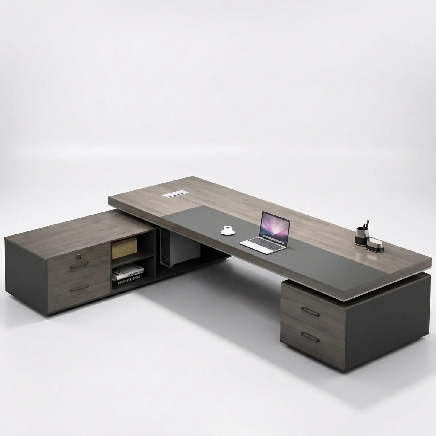 August · Modern Executive L-Shaped Desk