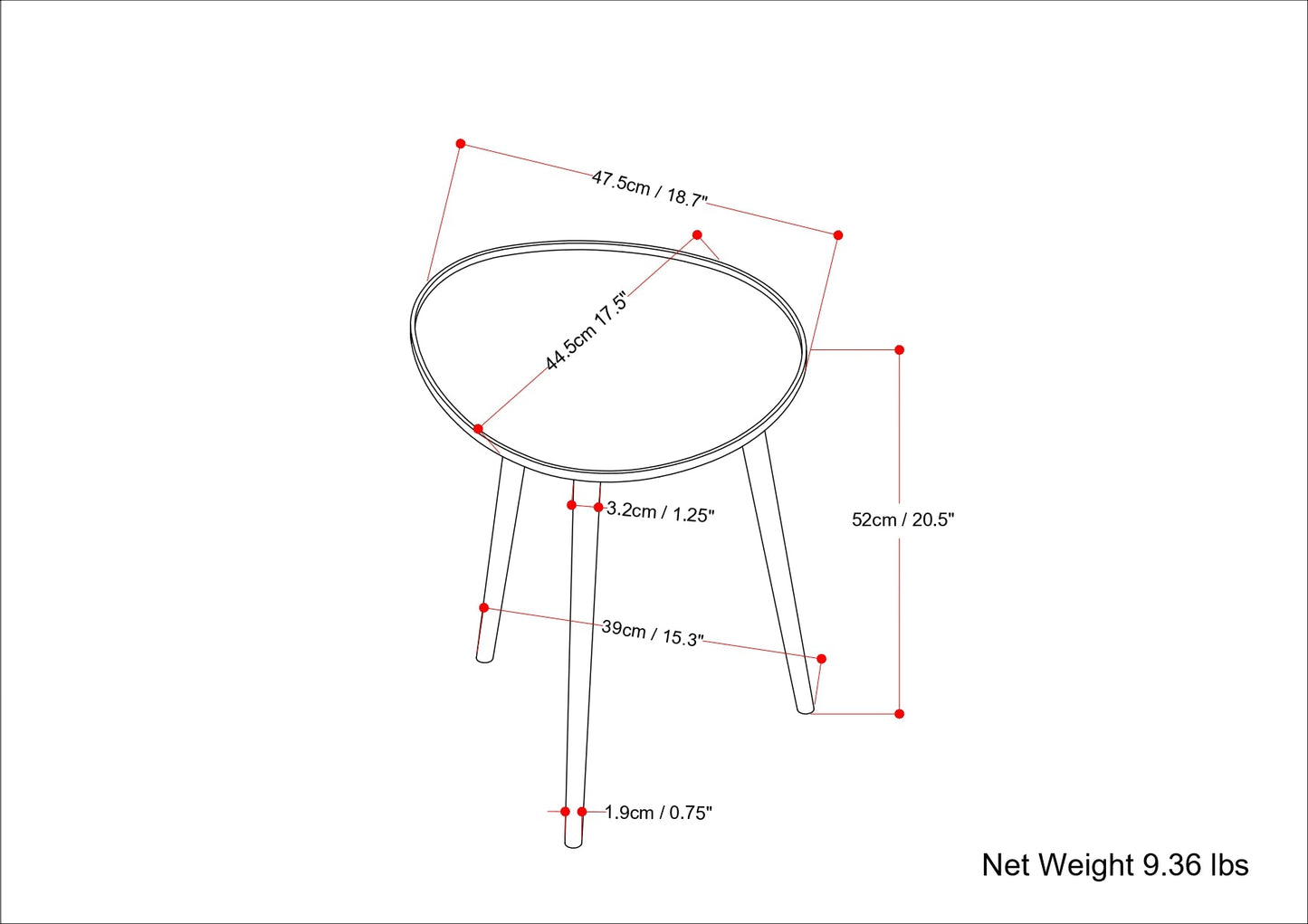 Tanner Metal Side Table