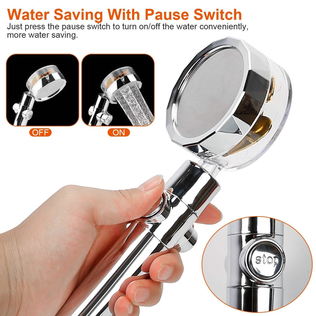 High Pressure Shower Head 360¬∞ Rotating Water Saving Handheld Shower Head