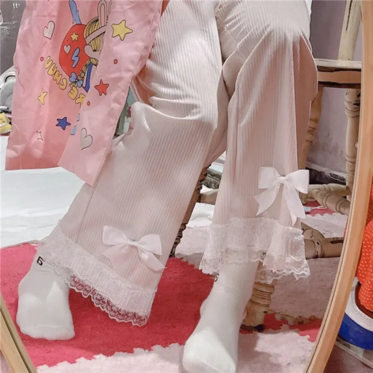 Kawaii High Waist Corduroy Lolita Pants