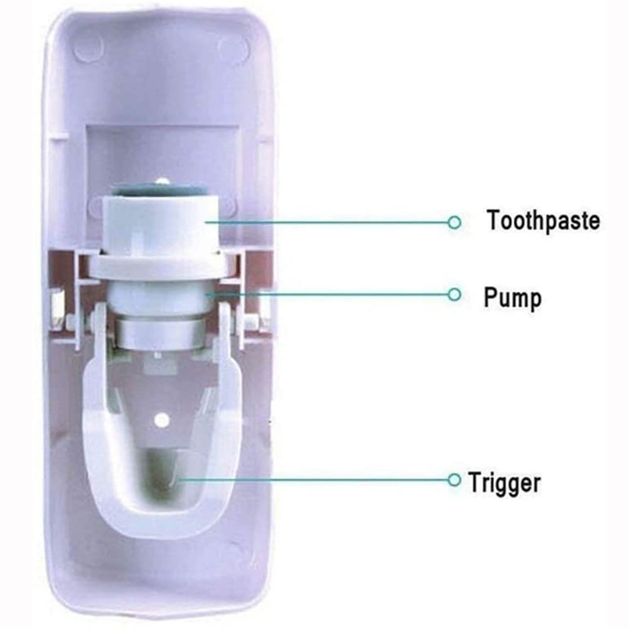 Home Automatic Toothpaste Dispenser + 5 Toothbrush Holder Set