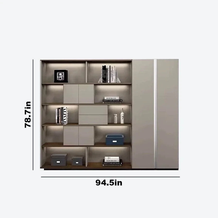 Fenwick · Office Shelves w/ Lighting & Storage