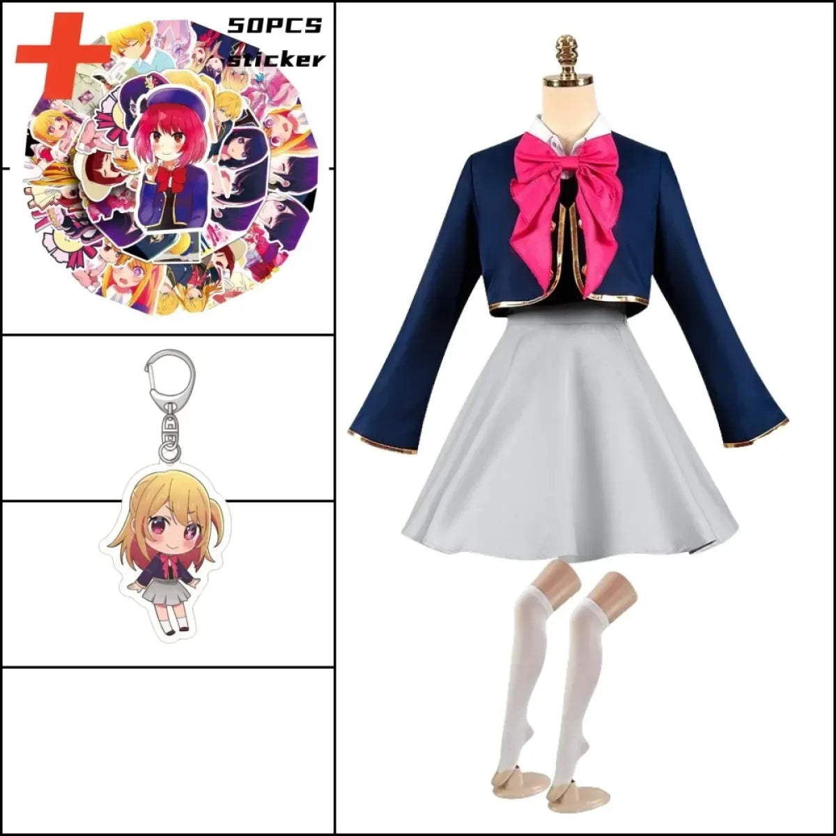 OSHI NO KO Ai Hoshino Cosplay Costume - Hoshino Rubii Arima Kana Lolita Dress