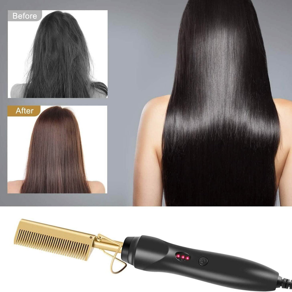 ホットコーム ヘアストレートナーコーム