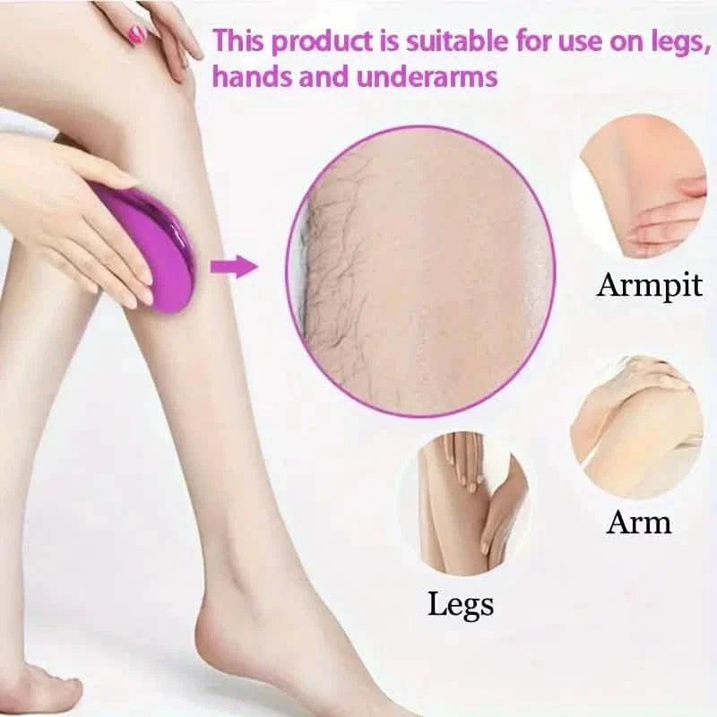 Hot Crystal Physical Hair Removal Eraser Glass Hair Remover Painless Epilator