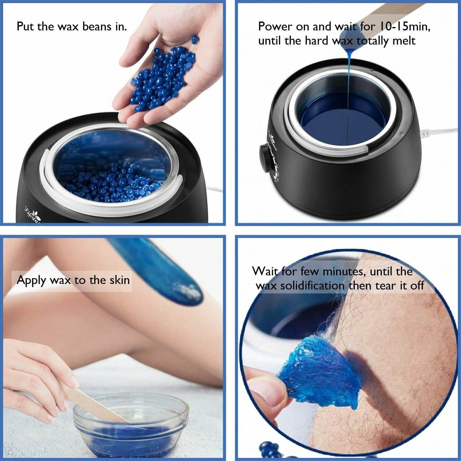 Kit d'épilation à la cire chaude