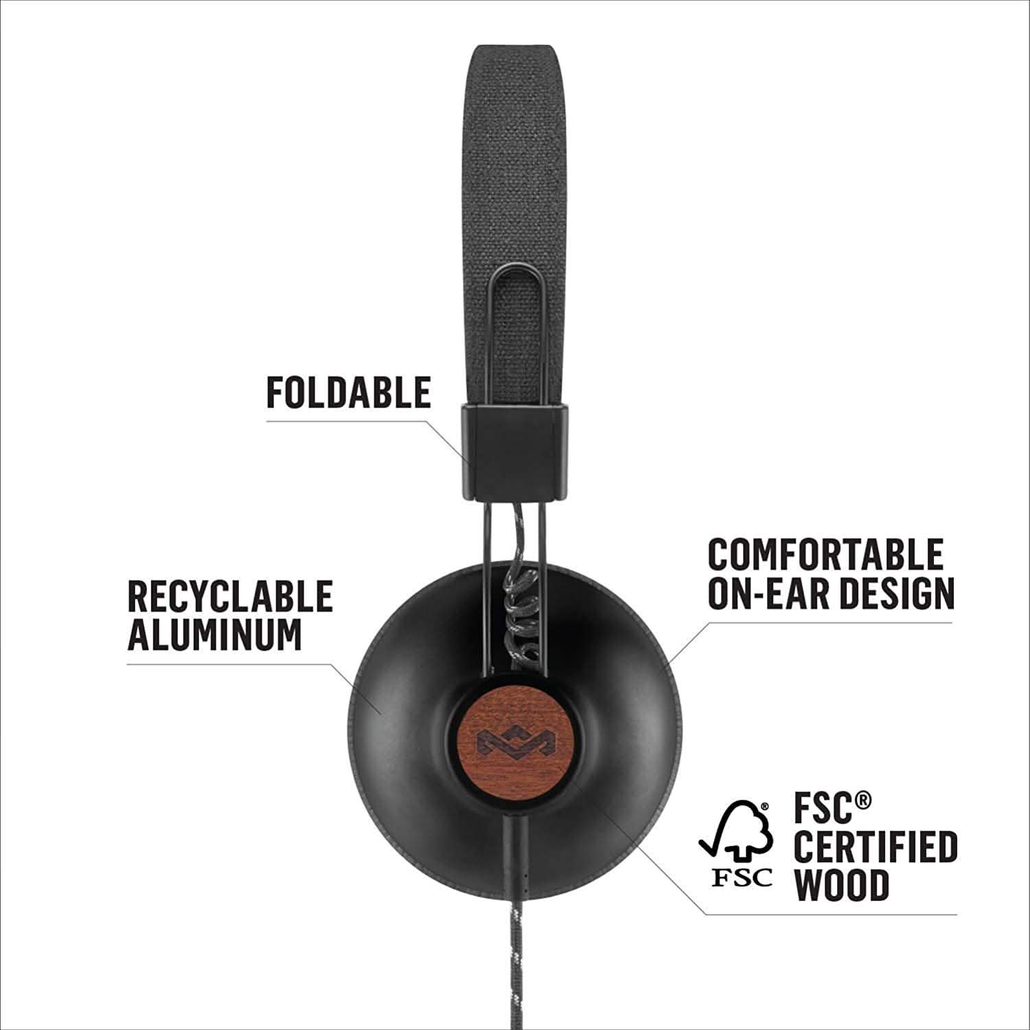 House of Marley ポジティブバイブレーション2 オーバーイヤー有線ヘッドホン