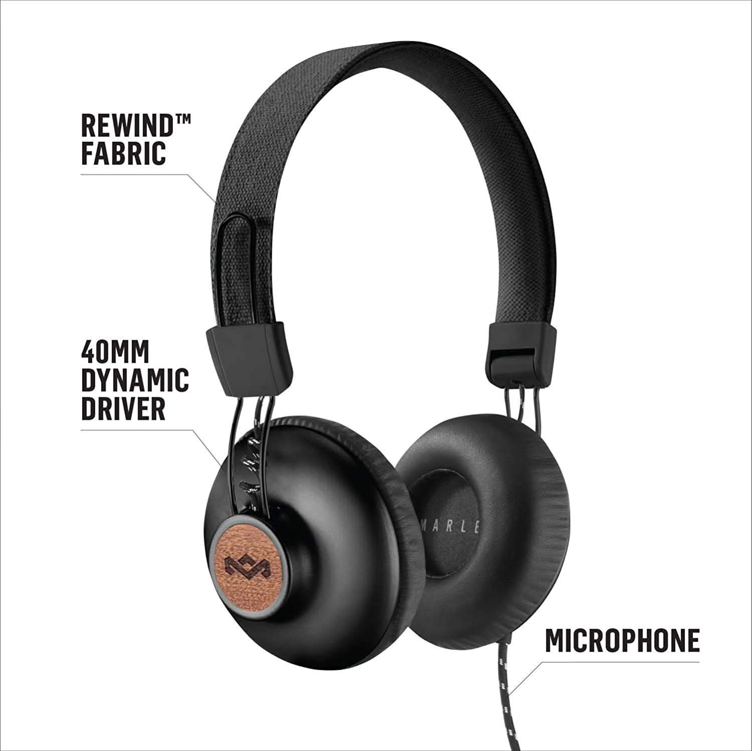 House of Marley ポジティブバイブレーション2 オーバーイヤー有線ヘッドホン