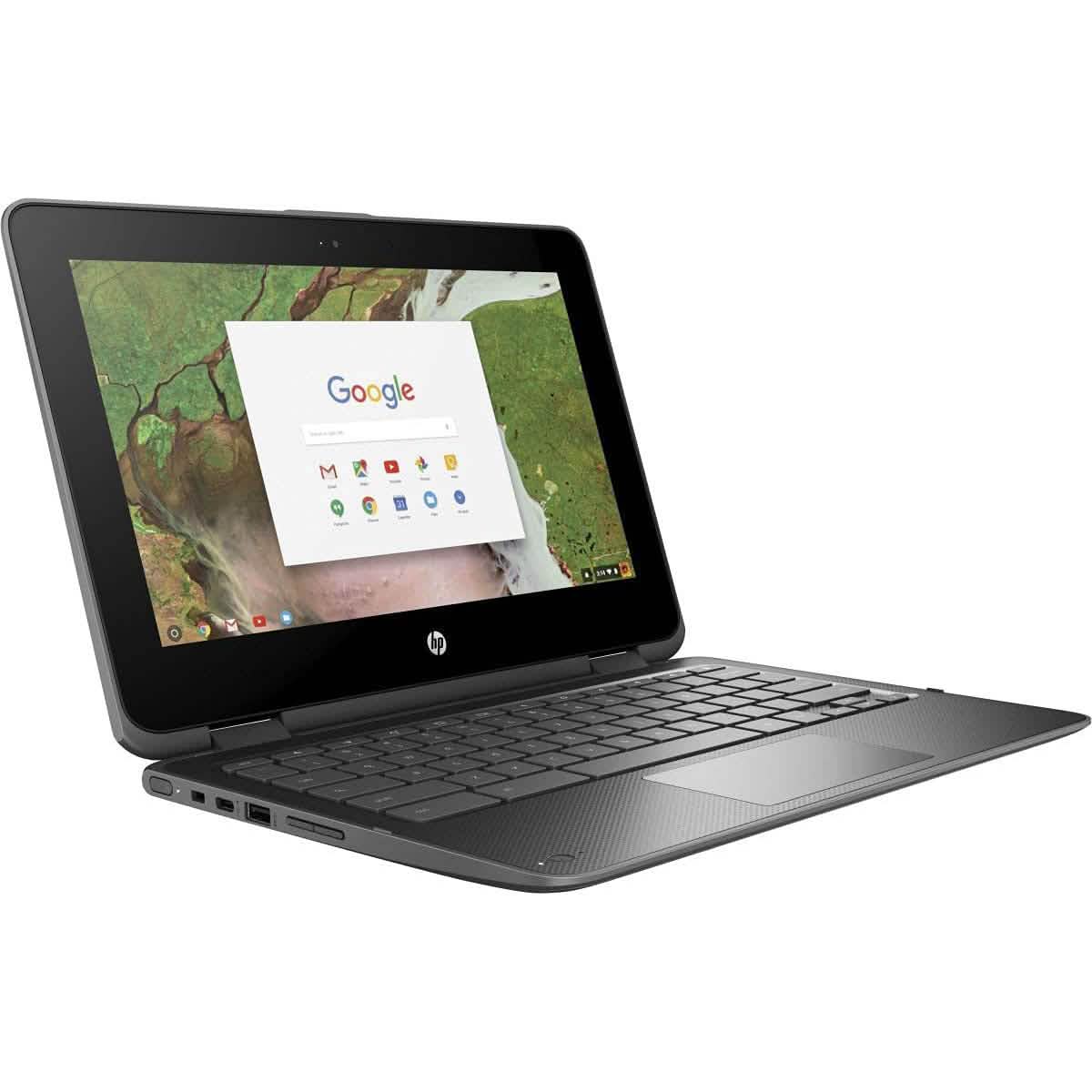 HP X360 G1 Chromebook 2-en-1 tactile 11,6" Intel N3350, 1,10 GHz, 4 Go de RAM, 16 Go (reconditionné)
