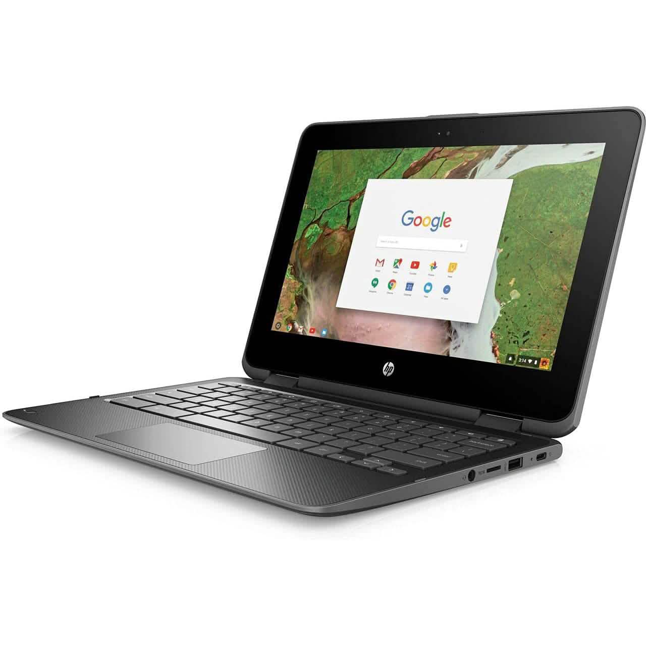 HP X360 G1 Chromebook 2-en-1 tactile 11,6" Intel N3350, 1,10 GHz, 4 Go de RAM, 16 Go (reconditionné)