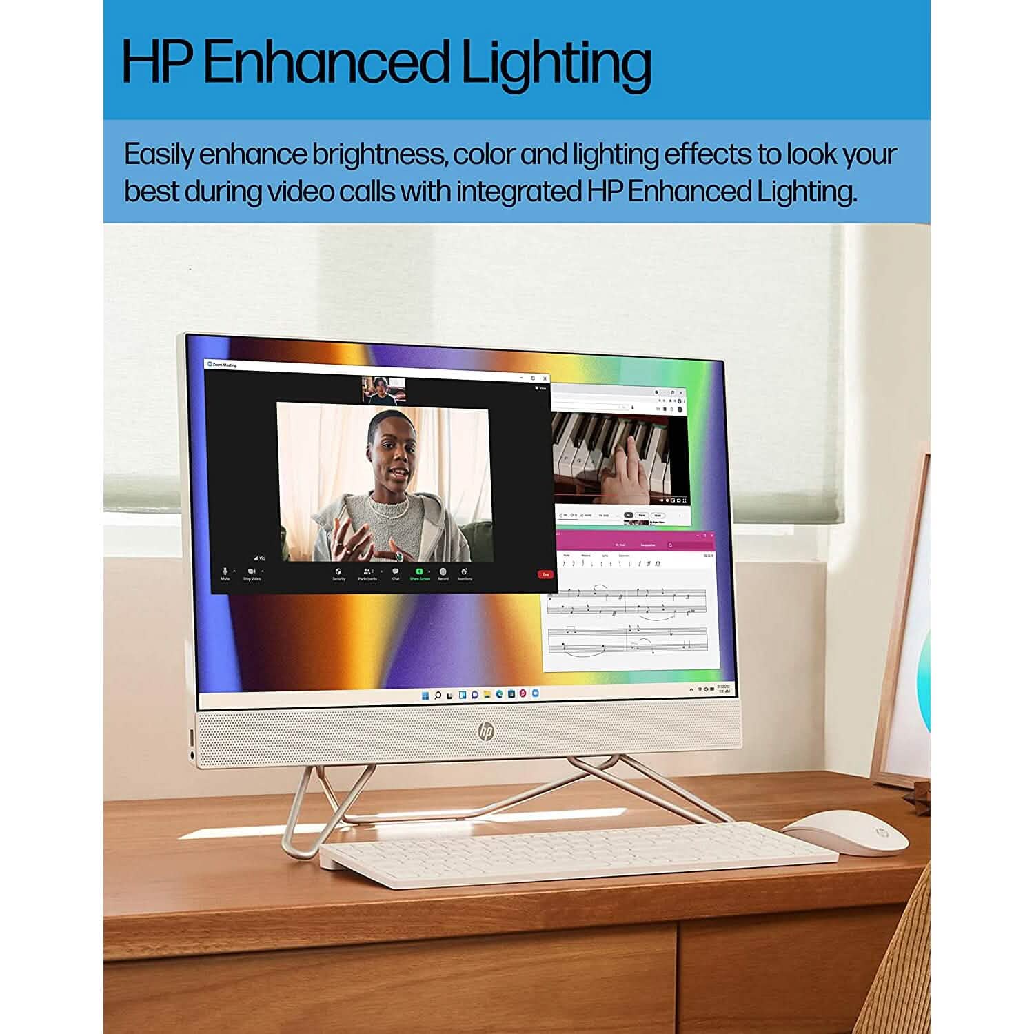 HP All-in-One Bundle PC, 23.8" FHD Touchscreen Display, Intel Core i5-1235U 8GB RAM 512GB SSD (Refurbished)