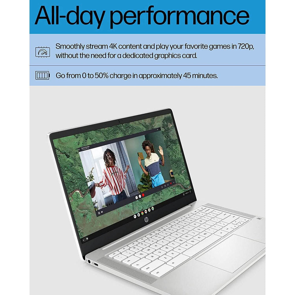 HP Chromebook 14インチノートパソコン インテル Celeron N4120プロセッサー 4GB RAM 64GB SSD（リファービッシュ品）
