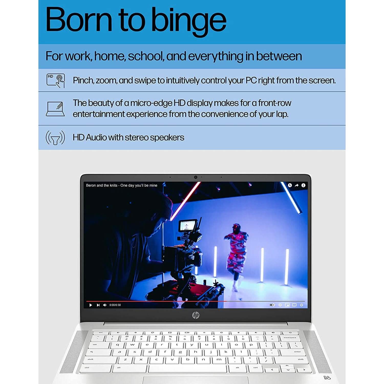 HP Chromebook 14インチノートパソコン インテル Celeron N4120プロセッサー 4GB RAM 64GB SSD（リファービッシュ品）