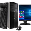 HP Compaq Elite 8100 Tower Computer PC with 22" Wide Screen Monitor (Refurbished)