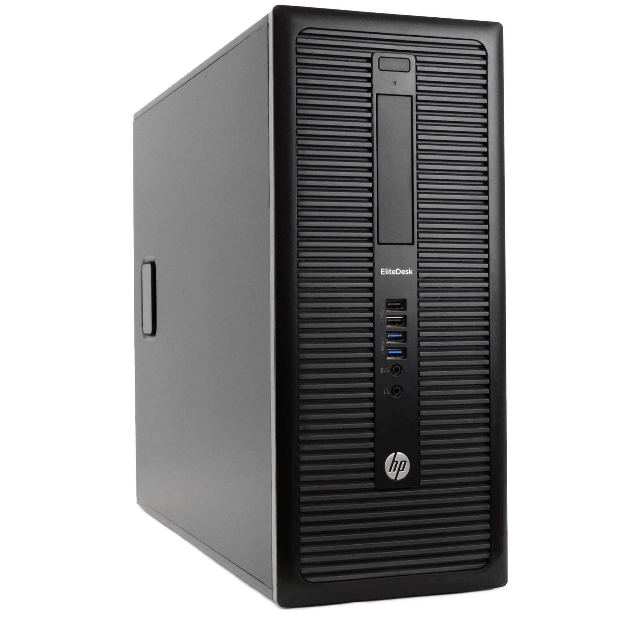 HP EliteDesk 800 G1 PC Windows 10 with 22" Widescreen Monitor (Refurbished)